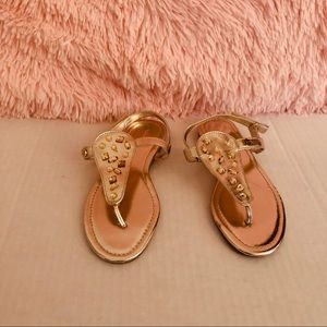 Pink and Gold laced Sandals by Old Navy